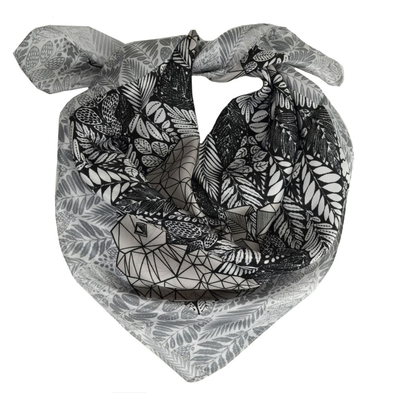 Carré soie 65cm éléphant