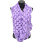 Snood frou frou mauve