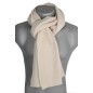Echarpe maille viscose et cachemire crème