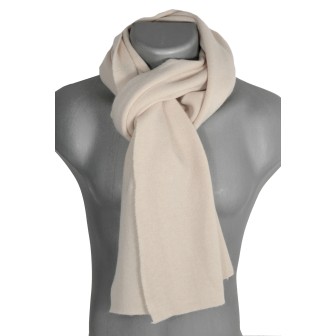 Echarpe maille viscose et cachemire crème