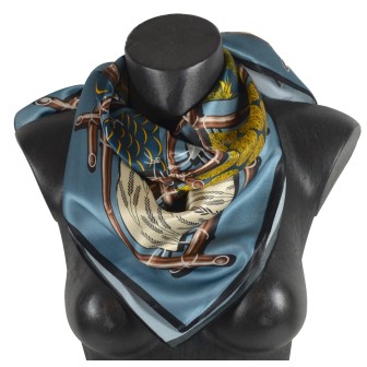 Carré soie 65cm pélicans