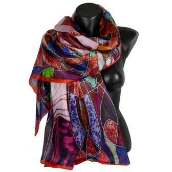 Etole en soie femmes seins nus