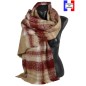 Châle mohair Mambo rouge fabriqué en France