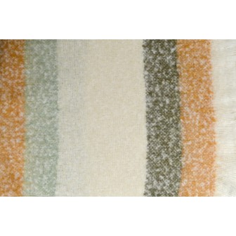 Châle mohair Matelot orange fabriqué en France