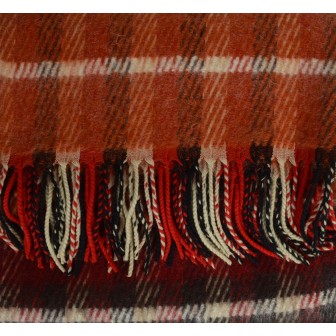 Châle mohair Eloise orange fabriqué en France