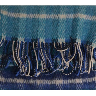 Châle mohair Eloise bleu fabriqué en France