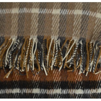 Châle mohair Eloise marron fabriqué en France