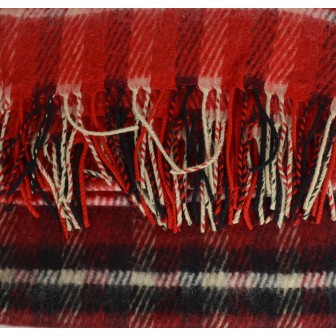 Châle mohair Eloise rouge fabriqué en France