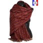 Châle mohair Matcha rouge made in France