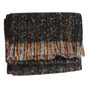 Châle mohair Matcha noir made in France