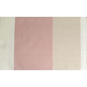 Châle Azurite rose et beige made in France