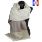 Châle Azurite écru et beige made in France