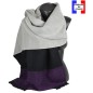 Châle Azurite noir et violet made in France