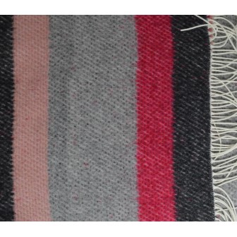 Châle Kadi light rose gris made in France