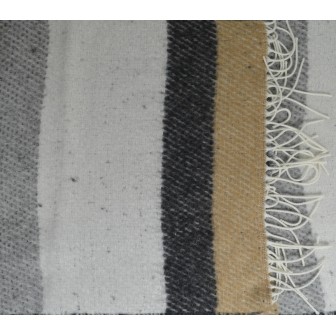 Châle Kadi light beige gris made in France