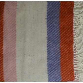 Châle Kadi light mauve orange made in France