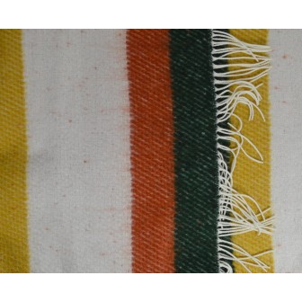 Châle Kadi light vert orange made in France