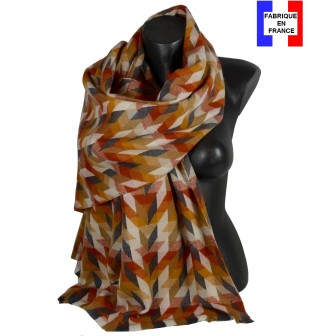 Châle Epique orange made in France