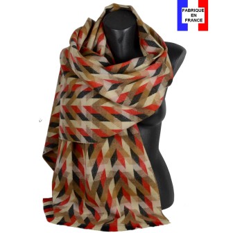 Châle Epique rouge made in France