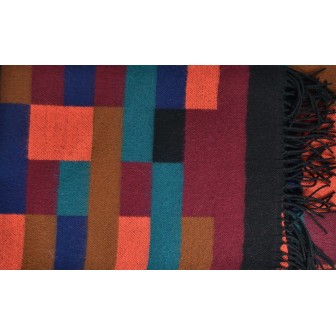 Châle Andalou bordeaux made in France