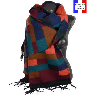 Châle Andalou bordeaux made in France