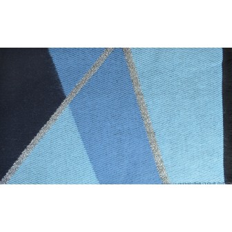 Châle Astride bleu made in France