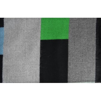 Châle Alesia gris-vert made in France