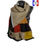 Châle Alesia beige-orange made in France