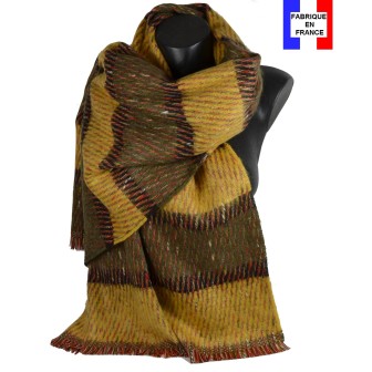 Châle mohair Happy jaune made in France