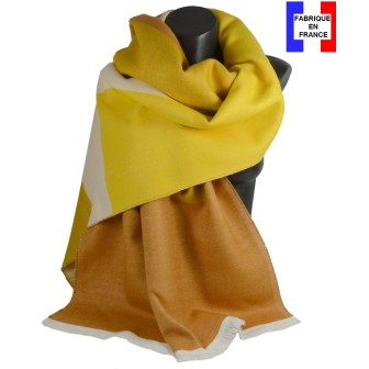 Châle Architeck jaune made in France