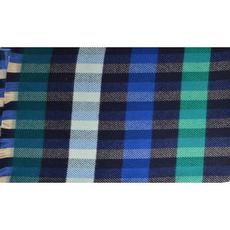 Châle Extrème bleu-vert made in France