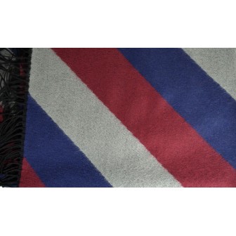 Châle Aikido bleu rouge made in France