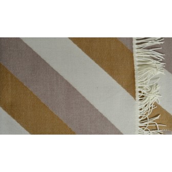 Châle Aikido camel écru made in France