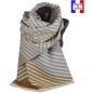 Châle Alchimie beige made in France