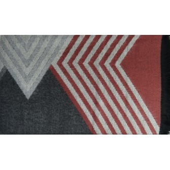 Châle Alchimie gris made in France