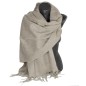 Châle en 100% cachemire de mongolie taupe