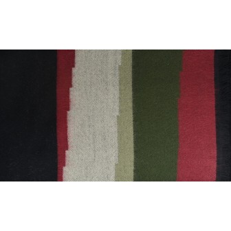 Châle Aurore noir et kaki made in France