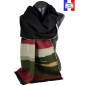 Châle Aurore noir et kaki made in France