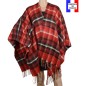 Poncho Eloise rouge made in France