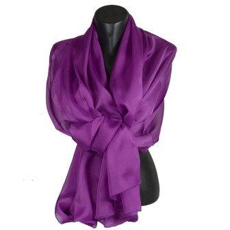 Etole cérémonie en soie lilas fabriquée en France
