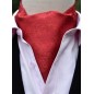 Foulard ascot paisley - rouge