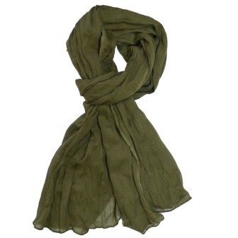 Cheche coton kaki foncé