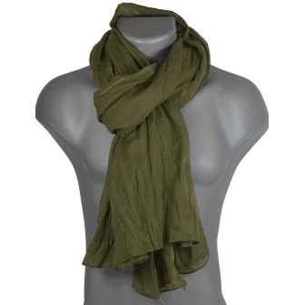 Cheche coton kaki foncé