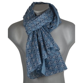 Cheche homme bleu tourbillon