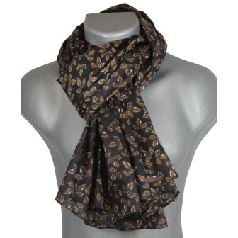 Cheche homme feuilles marron