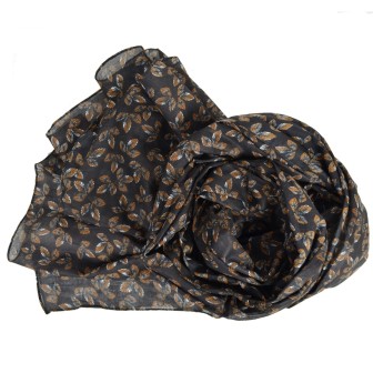 Cheche homme feuilles marron