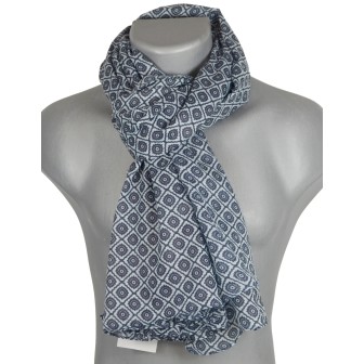 Cheche homme blanc losanges