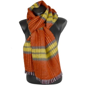 Echarpe Femme Pecan orange made in France