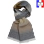Echarpe acryl. Alexandrin beige et grise made in France