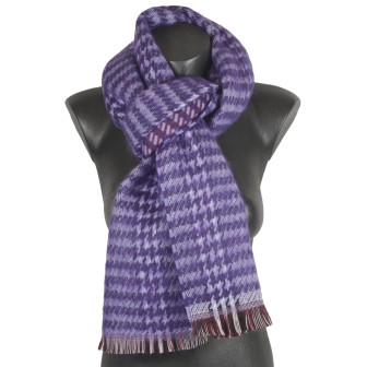 Echarpe mohair Patchouli violette made in France